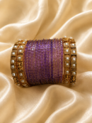 Lavender Purple Raindrop Bangles