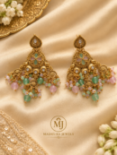 Pastel Floral Chandelier Earrings
